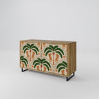 DANCING PREDATORS 2-Door Sideboard in Oak Effect