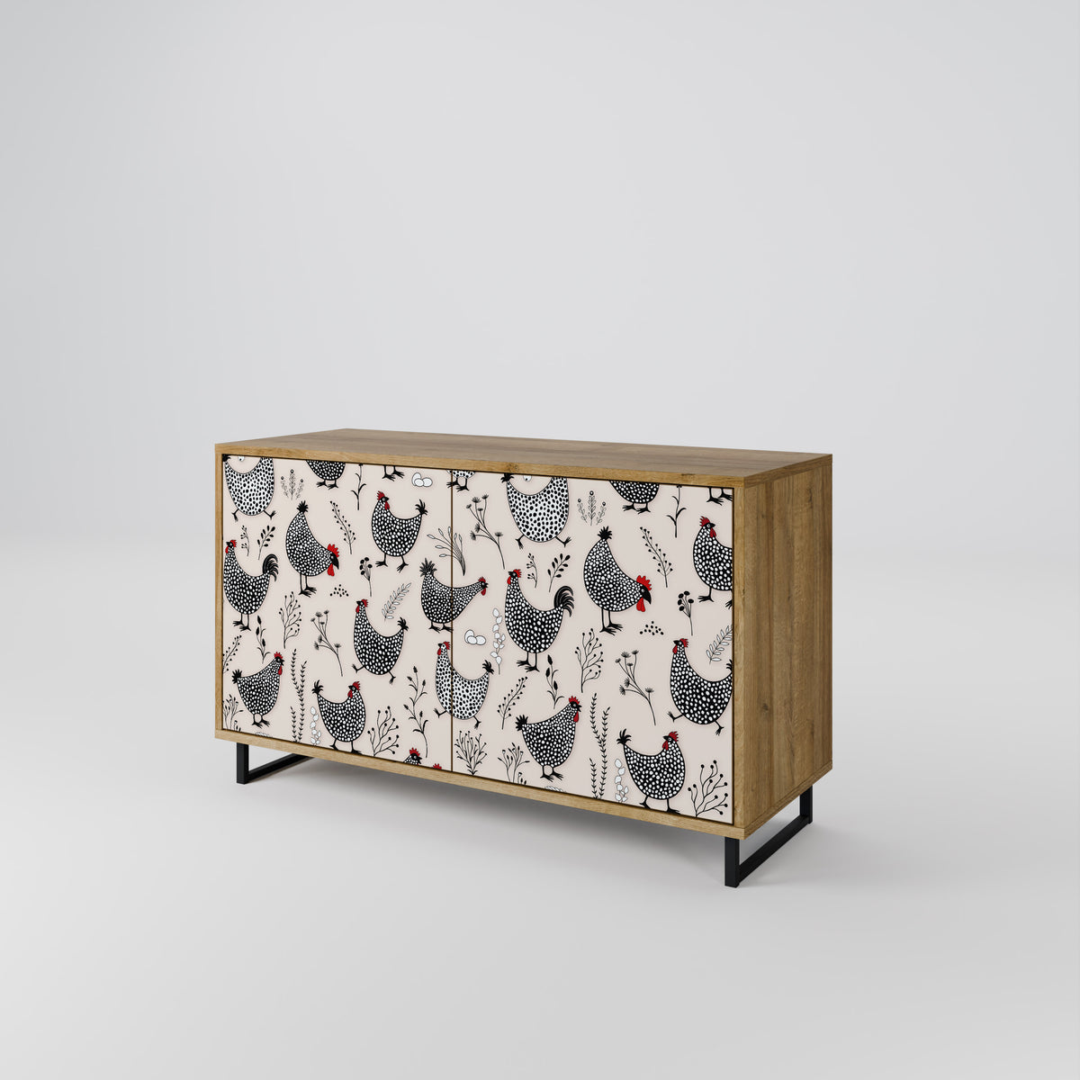 HAPPY HENS 2-türiges Sideboard