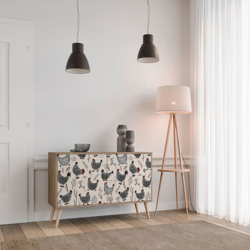HAPPY HENS Sideboard mit 2 Türen in Eichenoptik