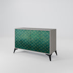 TESSELATED GREENERY Sideboard mit 2 Türen in Grau