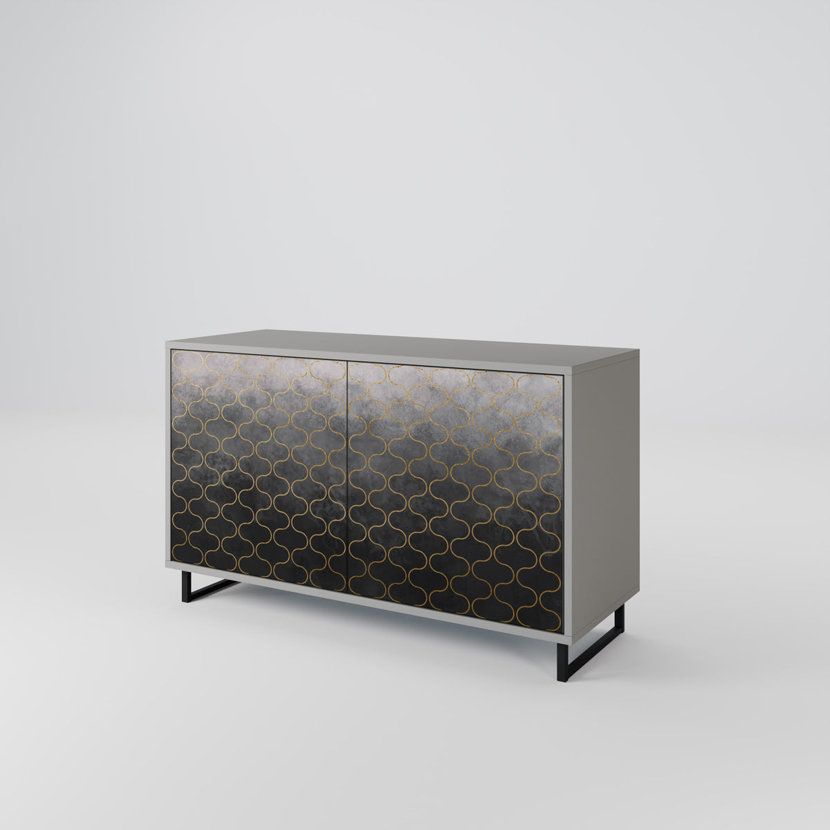 TESSELATED GRAYISH 2-türiges Sideboard