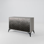 TESSELATED GRAYISH Sideboard mit 2 Türen in Grau