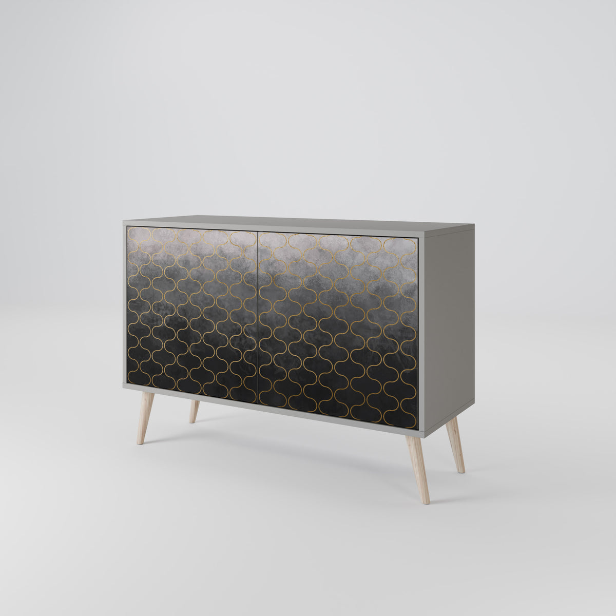 TESSELATED GRAYISH 2-türiges Sideboard