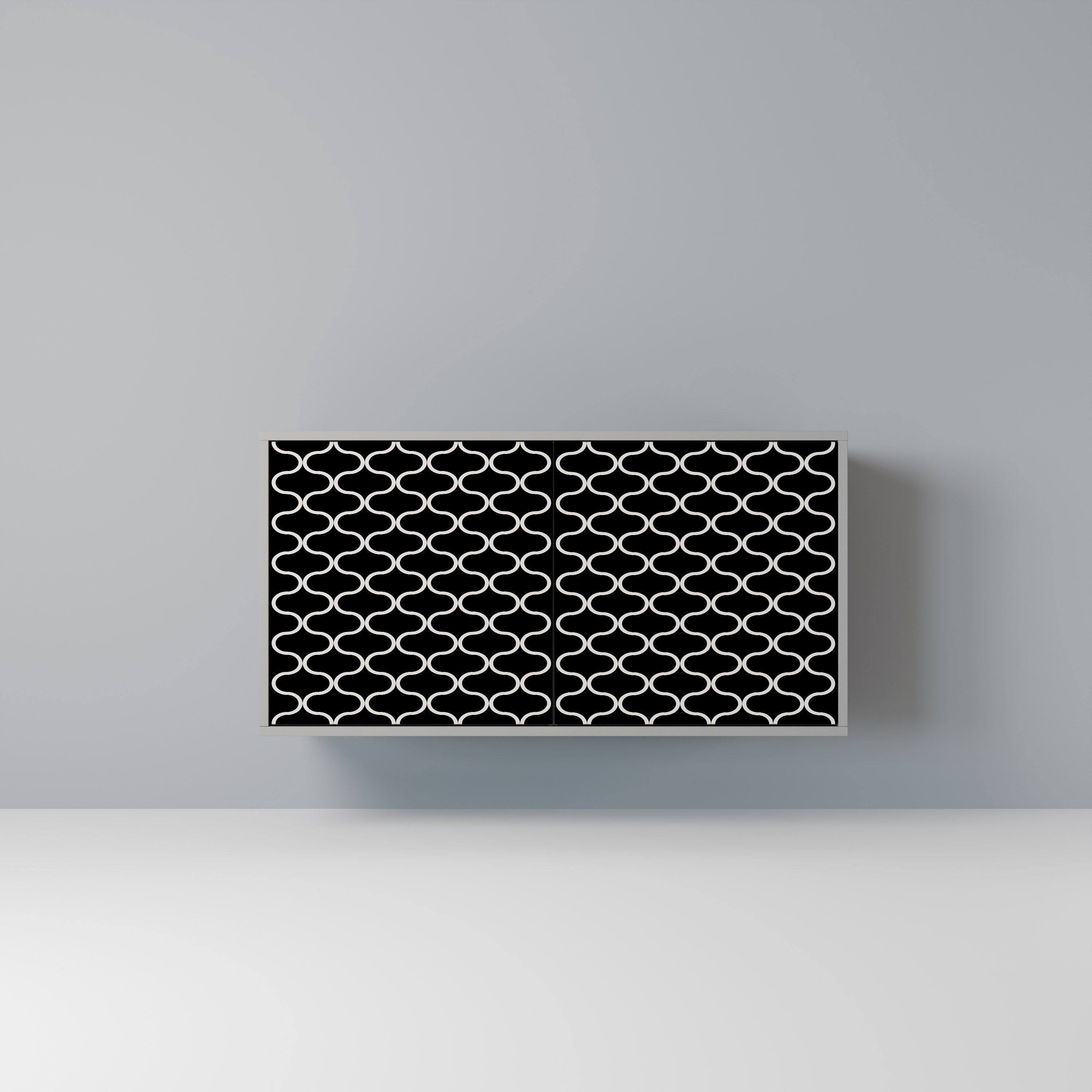 TESSELATED BLACKNESS Sideboard mit 2 Türen in Grau