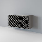 TESSELATED BLACKNESS Sideboard mit 2 Türen in Grau