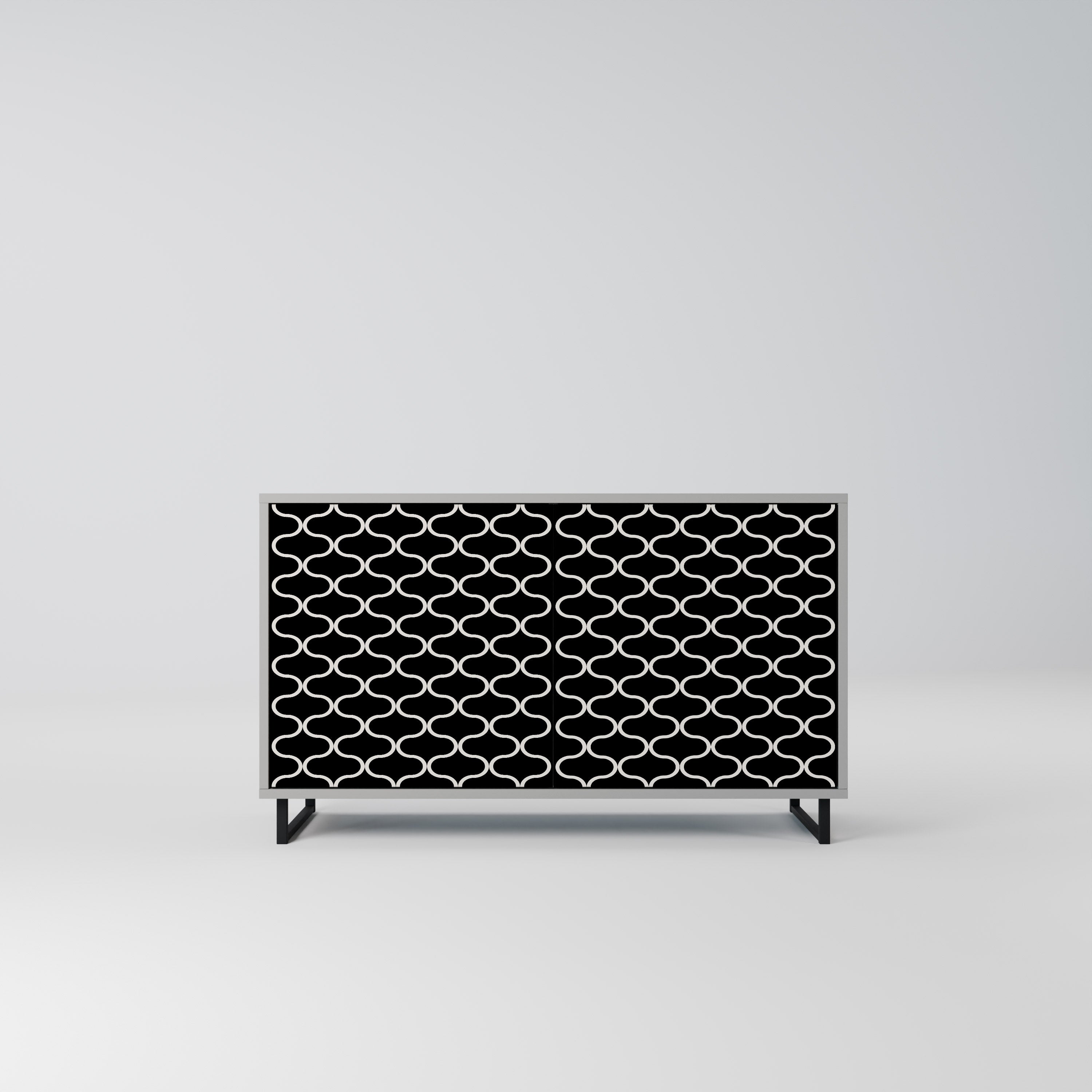 TESSELATED BLACKNESS Sideboard mit 2 Türen in Grau