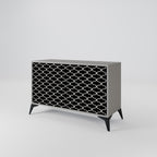 TESSELATED BLACKNESS Sideboard mit 2 Türen in Grau
