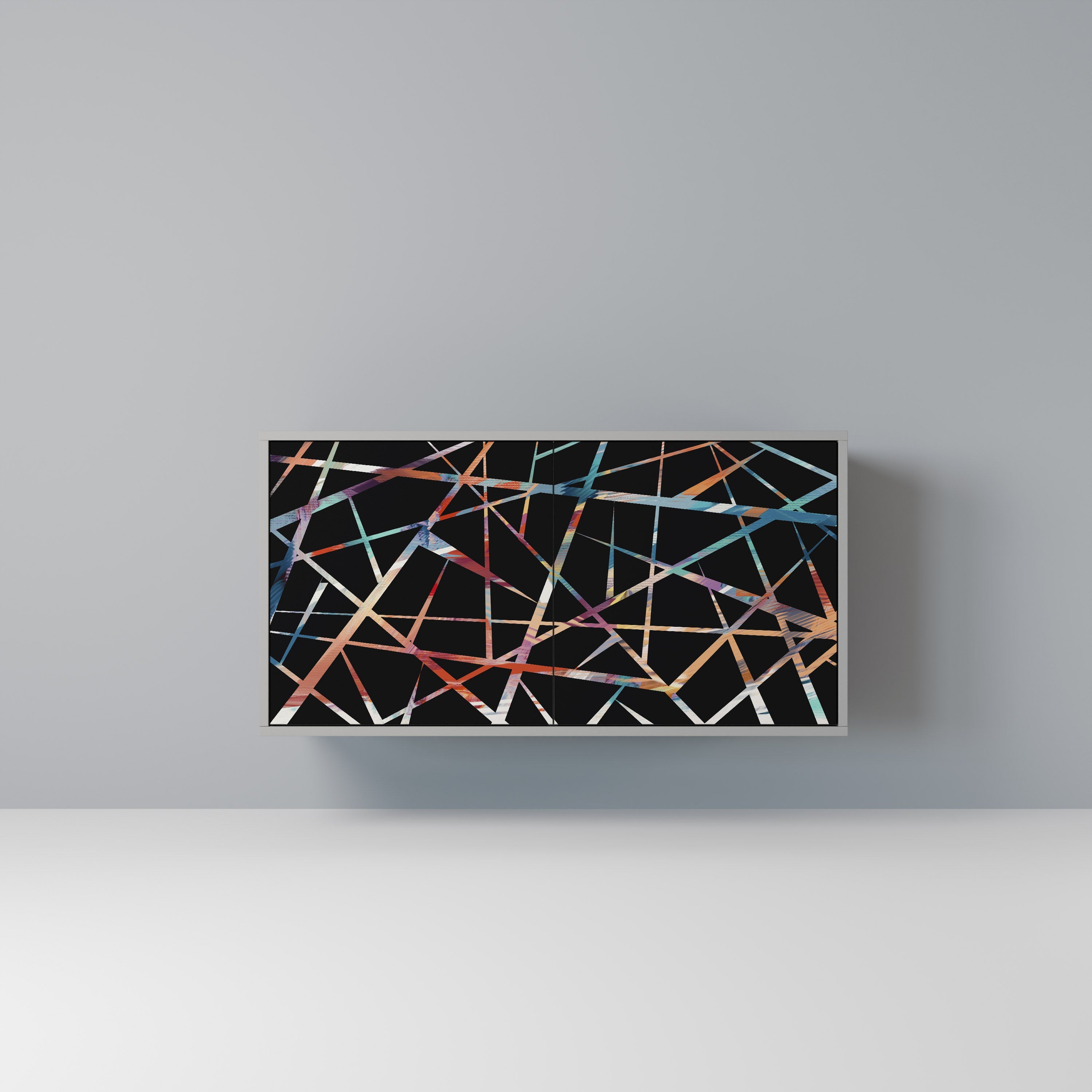 POLYGON VERVE Sideboard mit 2 Türen in Grau