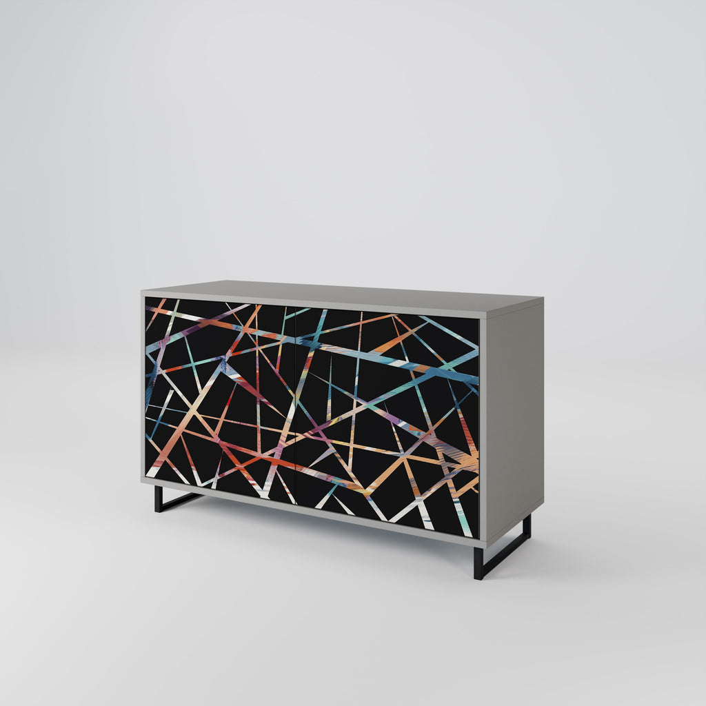 POLYGON VERVE Sideboard mit 2 Türen in grauer Ausführung
