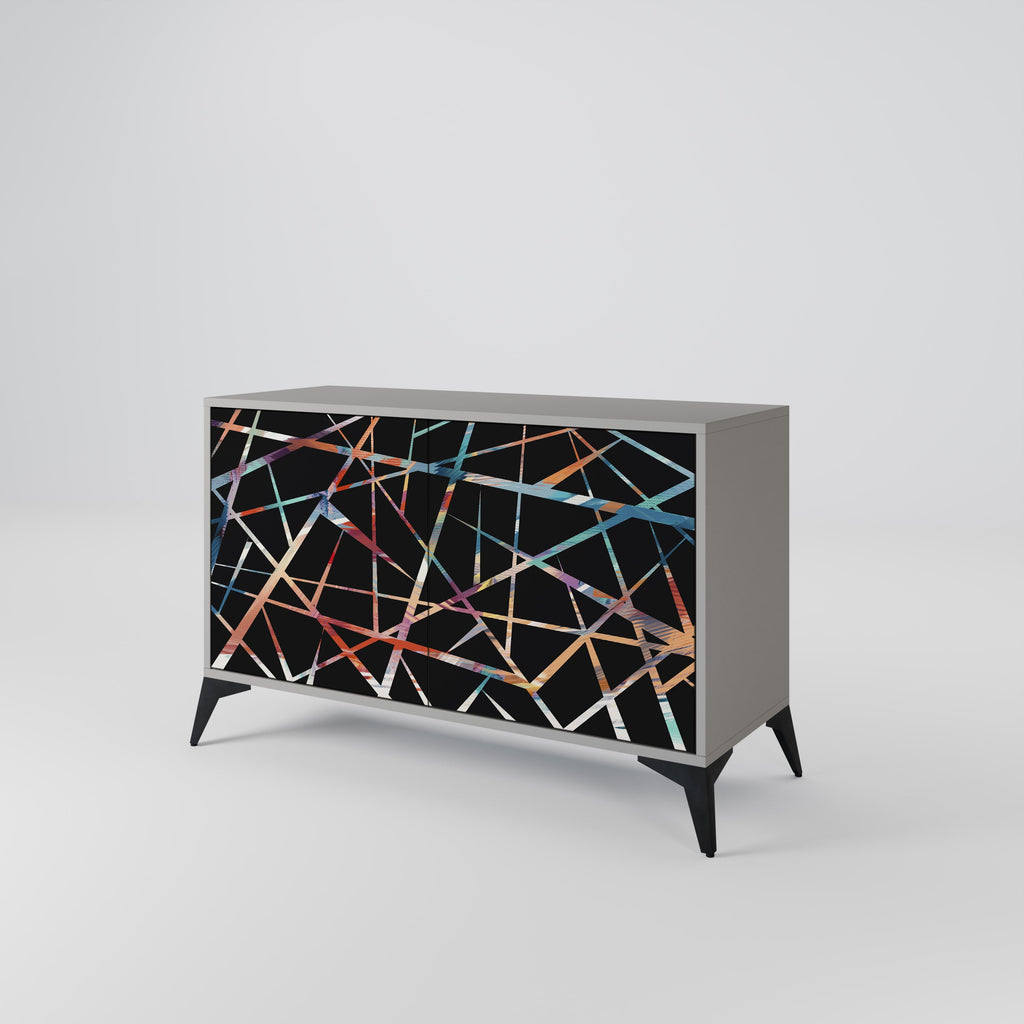 POLYGON VERVE Sideboard mit 2 Türen in grauer Ausführung