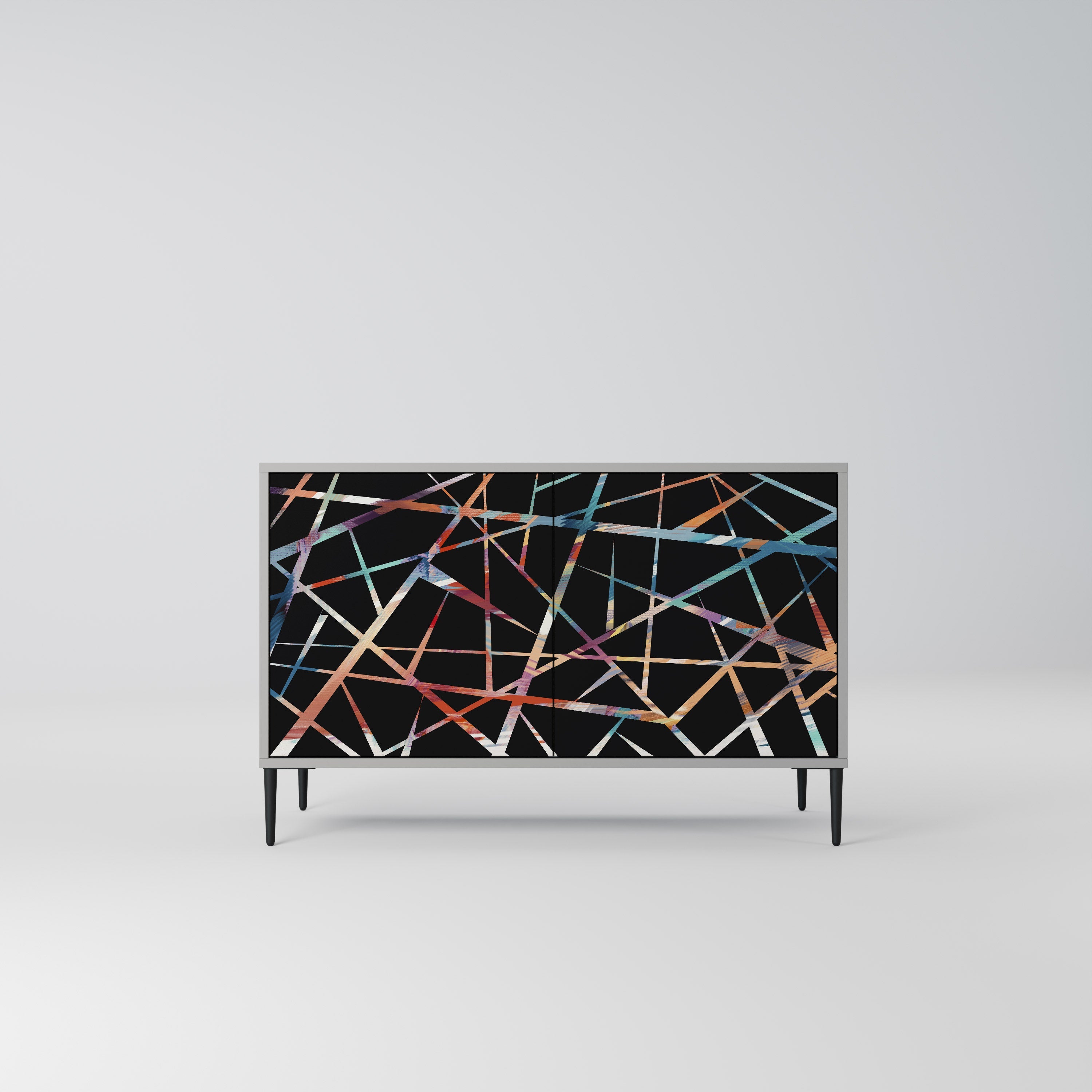 POLYGON VERVE Sideboard mit 2 Türen in Grau