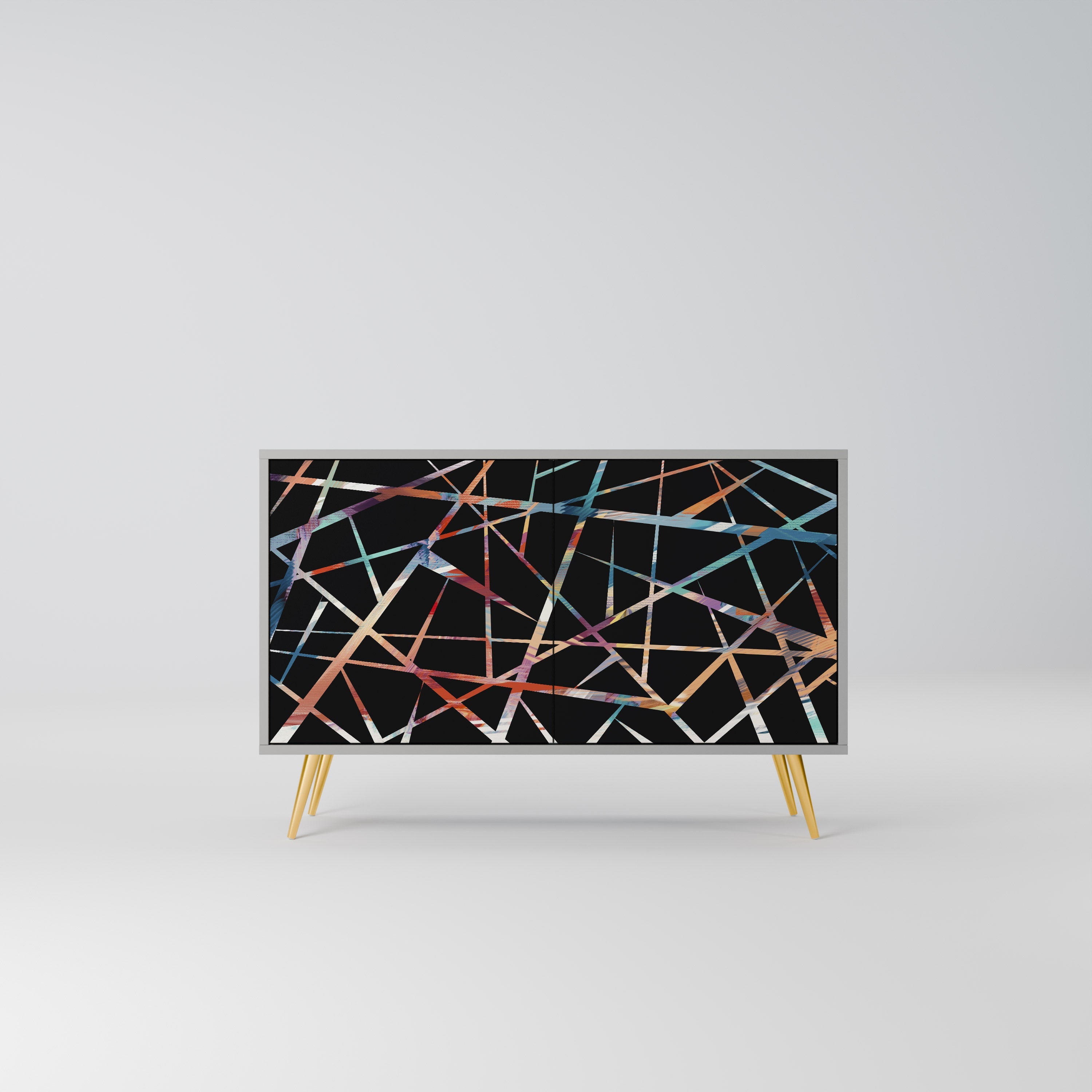 POLYGON VERVE Sideboard mit 2 Türen in Grau
