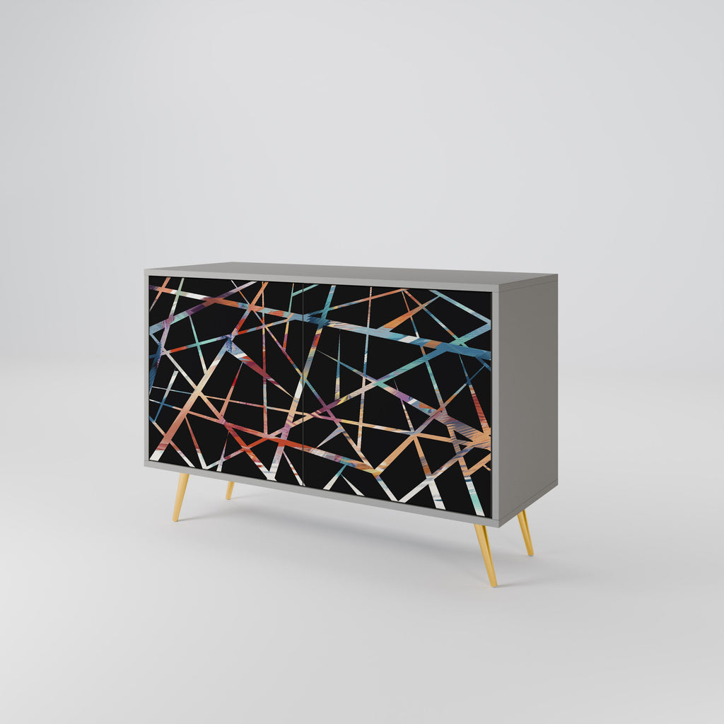 POLYGON VERVE Sideboard mit 2 Türen in grauer Ausführung