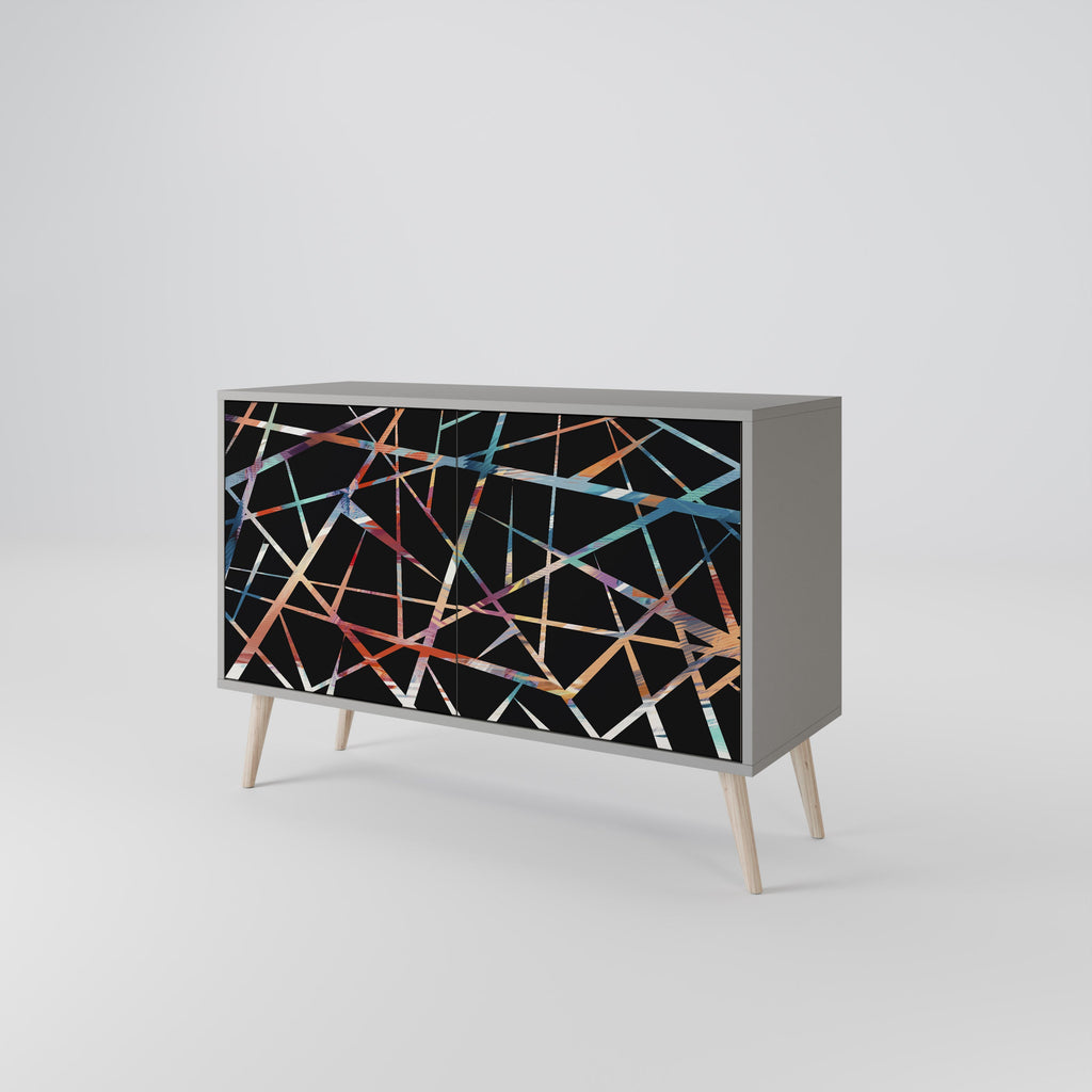 POLYGON VERVE Sideboard mit 2 Türen in grauer Ausführung