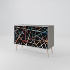 POLYGON VERVE Sideboard mit 2 Türen in Grau