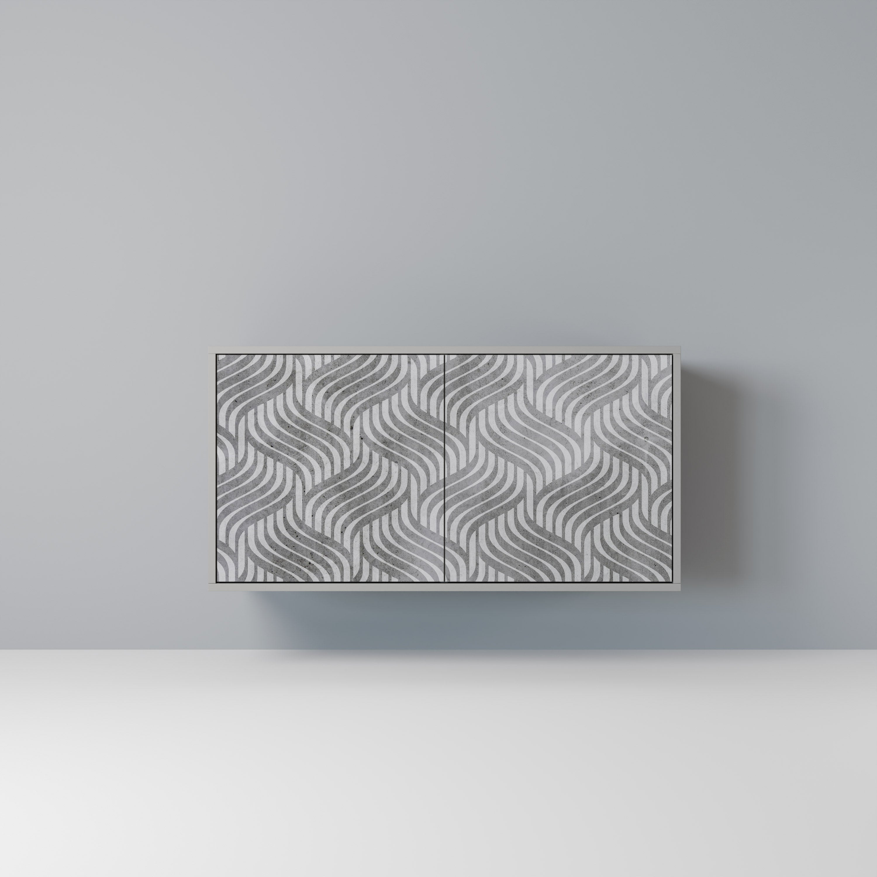 CONCRETE MOVEMENT Sideboard mit 2 Türen in Grau