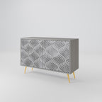CONCRETE MOVEMENT Sideboard mit 2 Türen in Grau