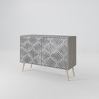 CONCRETE MOVEMENT Sideboard mit 2 Türen in Grau