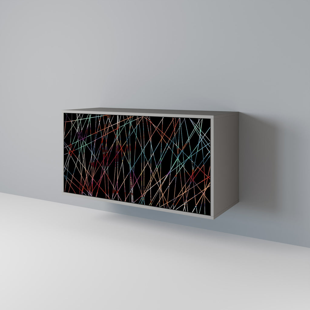 LUMINOUS SNARE Sideboard mit 2 Türen in grauem Finish