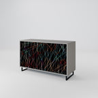 LUMINOUS SNARE 2-Door Sideboard in Grey Finish