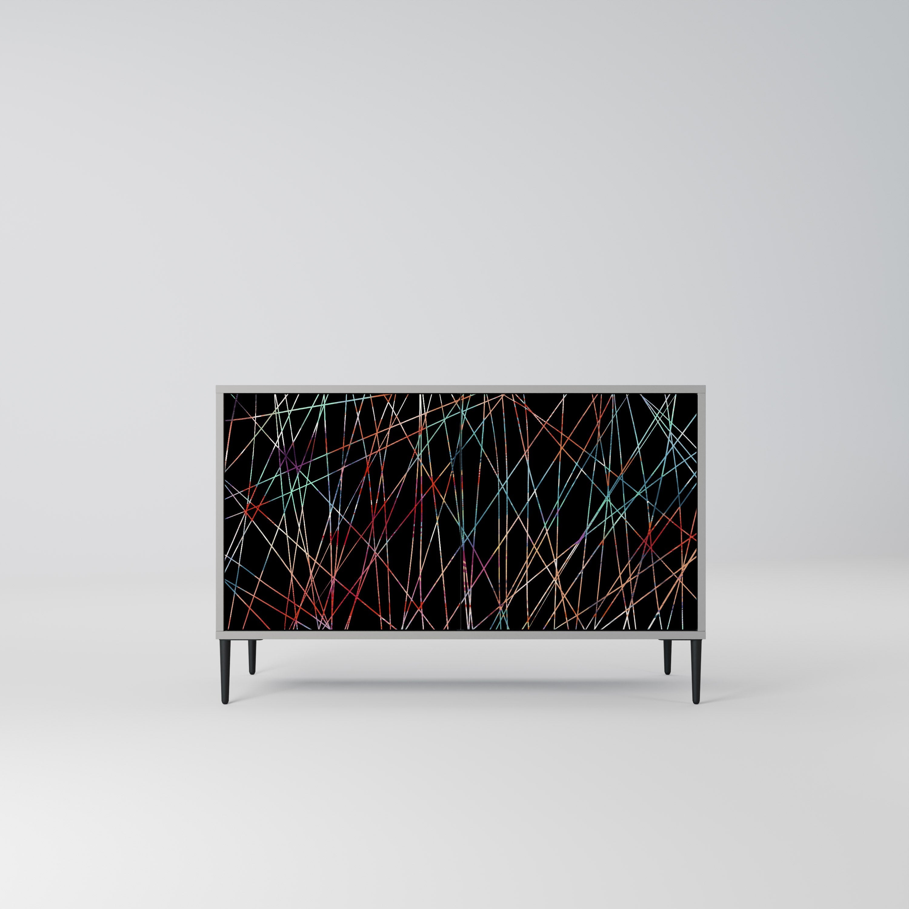 LUMINOUS SNARE Sideboard mit 2 Türen in Grau