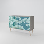 ASIAN SWAY 2-Door Sideboard in Grey Finish