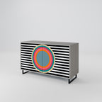 SPECTRA SHOWCASE Sideboard mit 2 Türen in Grau