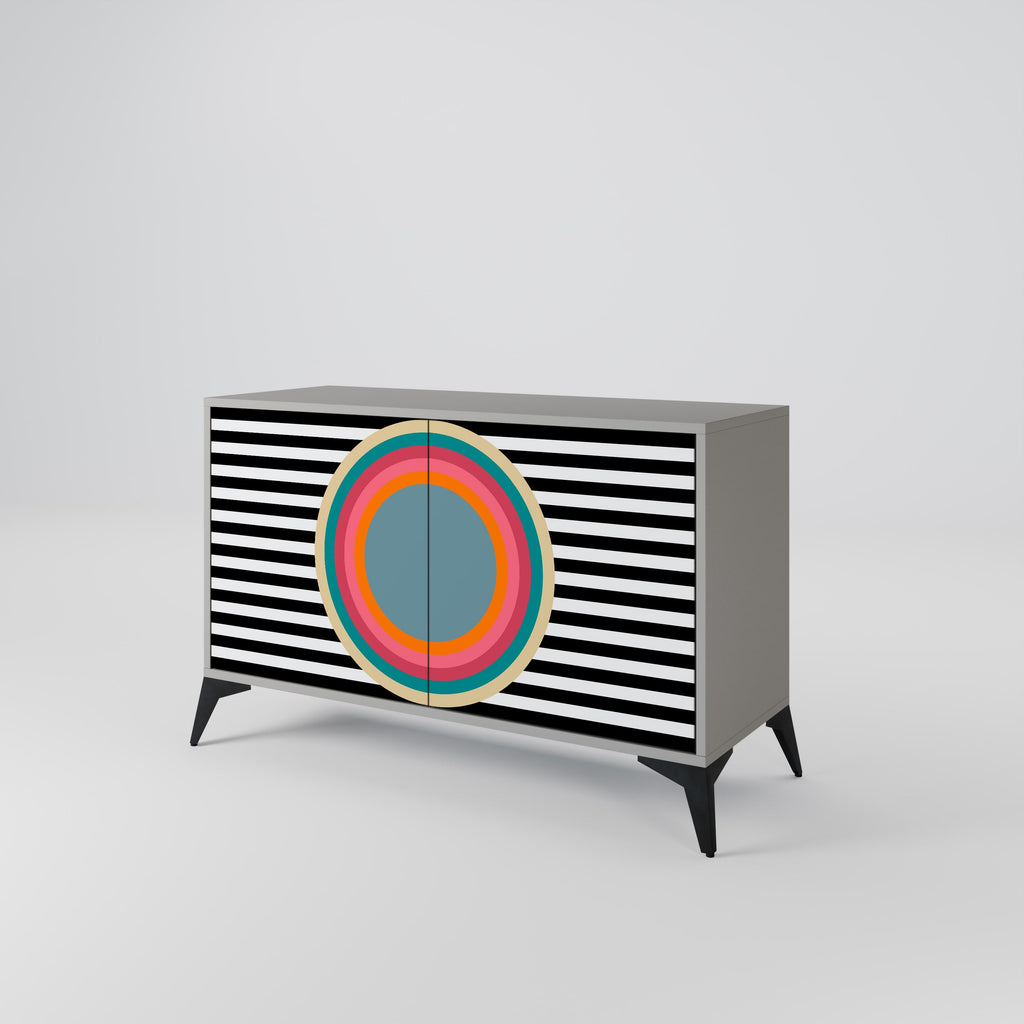 SPECTRA SHOWCASE Sideboard mit 2 Türen in grauem Finish