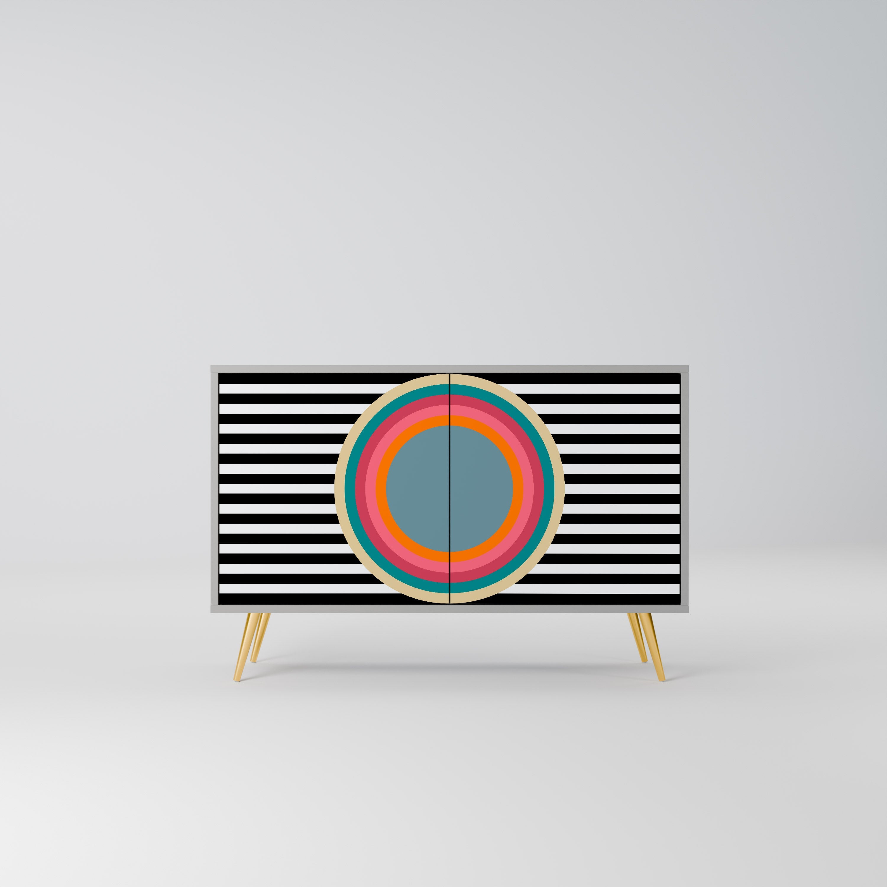 SPECTRA SHOWCASE Sideboard mit 2 Türen in Grau