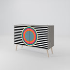 SPECTRA SHOWCASE Sideboard mit 2 Türen in Grau