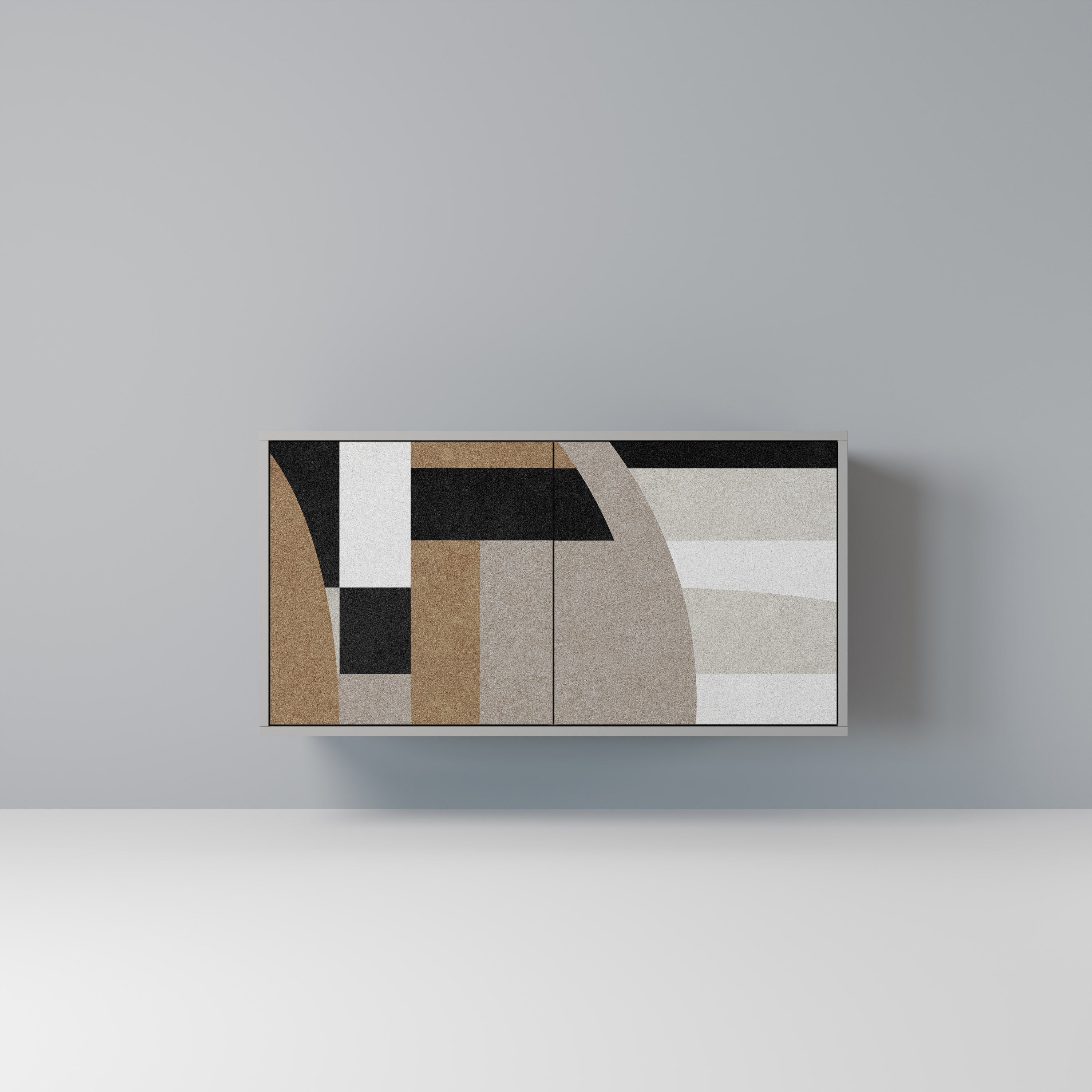 DELICATE MEMENTO Sideboard mit 2 Türen in Grau