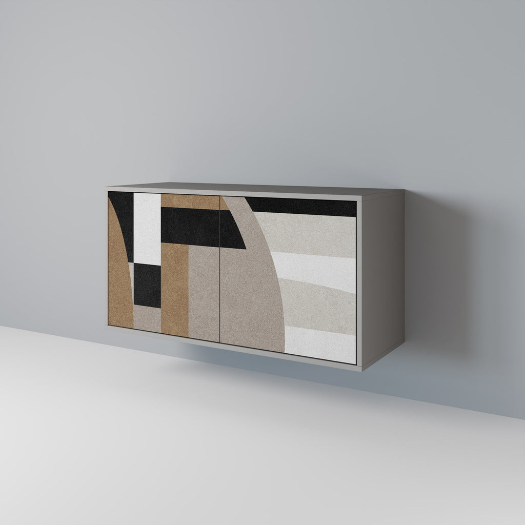 DELICATE MEMENTO Sideboard mit 2 Türen in grauer Ausführung