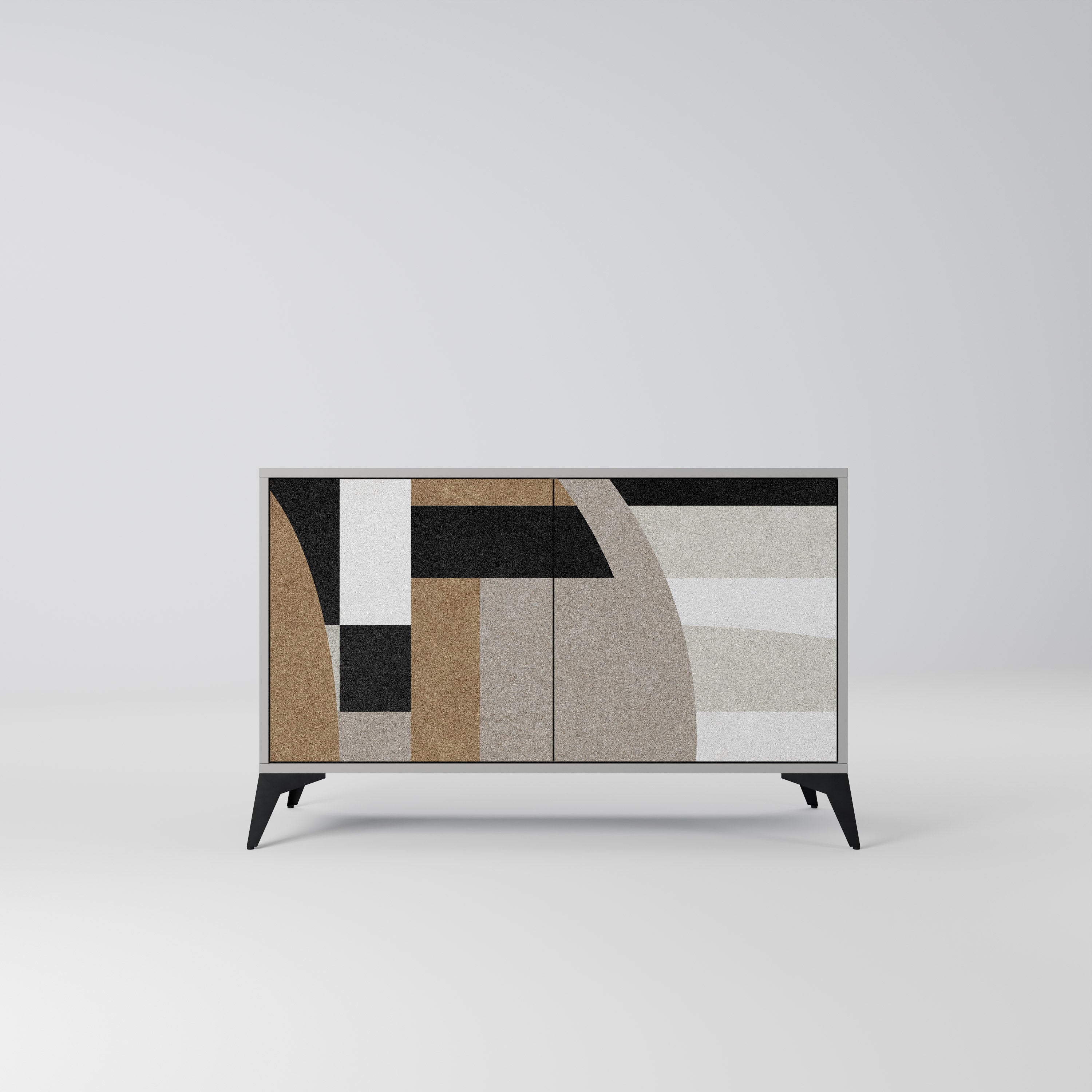 DELICATE MEMENTO Sideboard mit 2 Türen in Grau