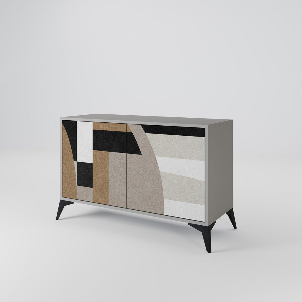 DELICATE MEMENTO Sideboard mit 2 Türen in grauer Ausführung
