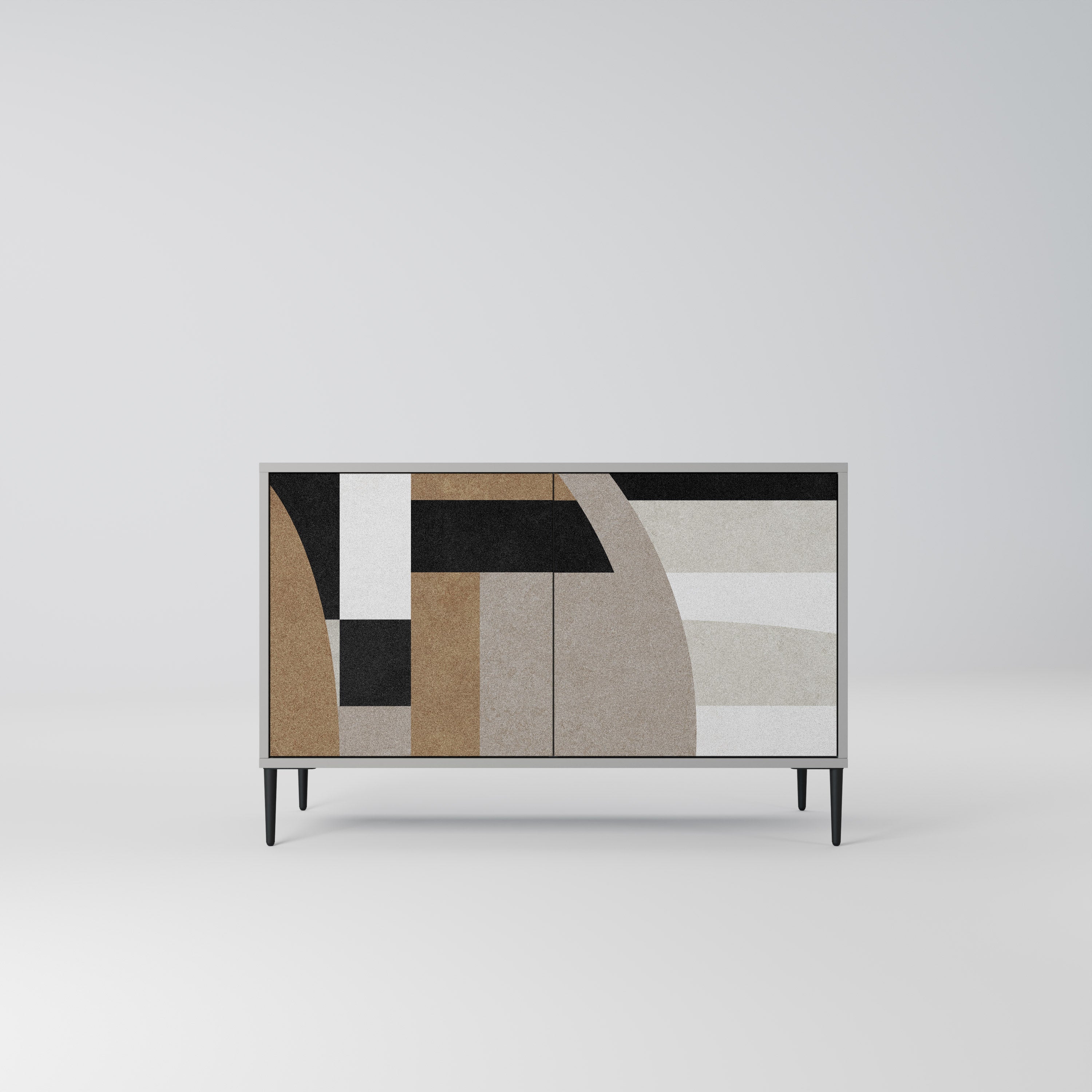 DELICATE MEMENTO Sideboard mit 2 Türen in Grau