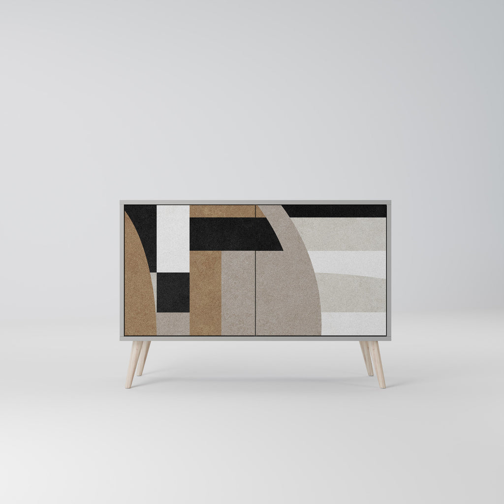 DELICATE MEMENTO Sideboard mit 2 Türen in grauer Ausführung