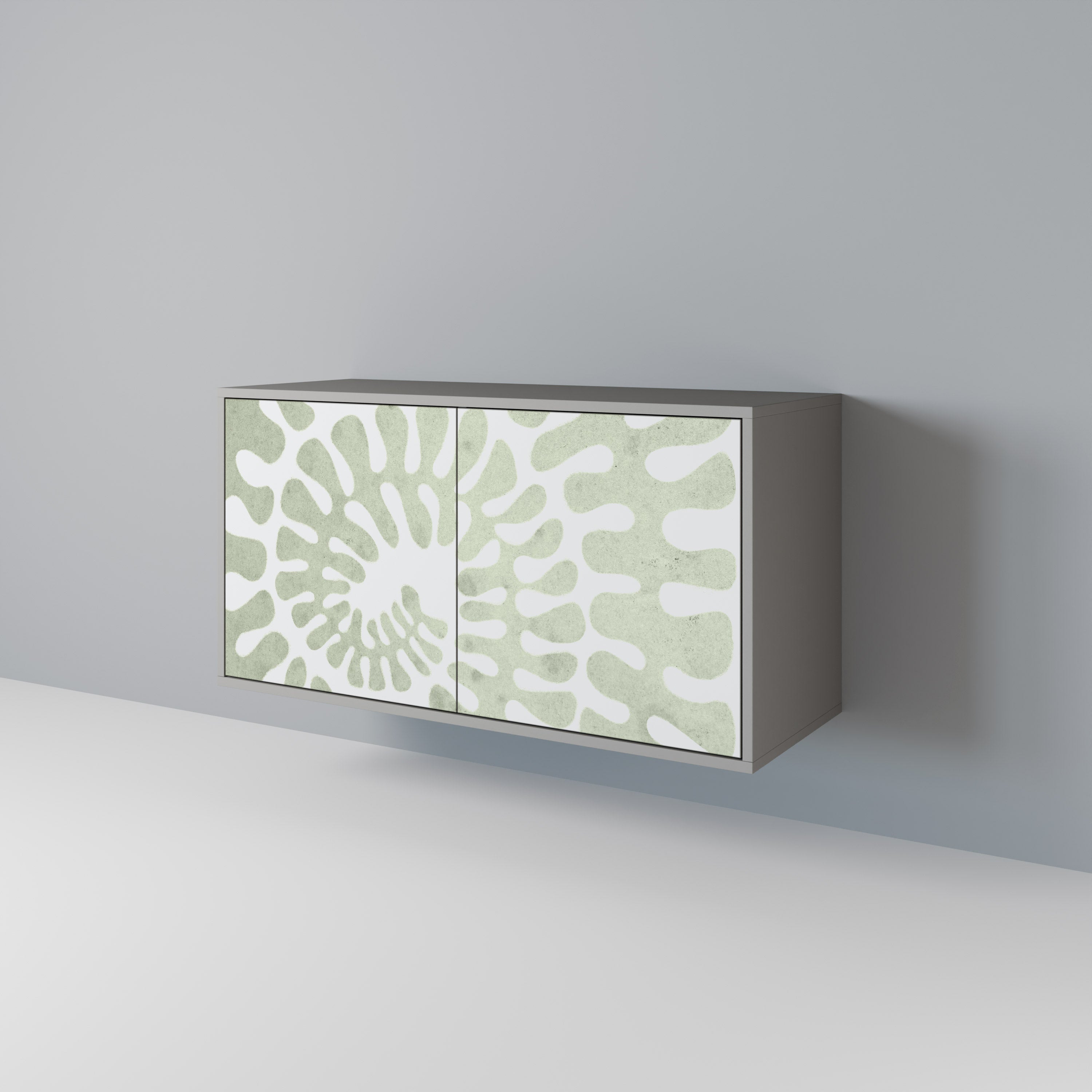 HELIX DANCE Sideboard mit 2 Türen in grauem Finish