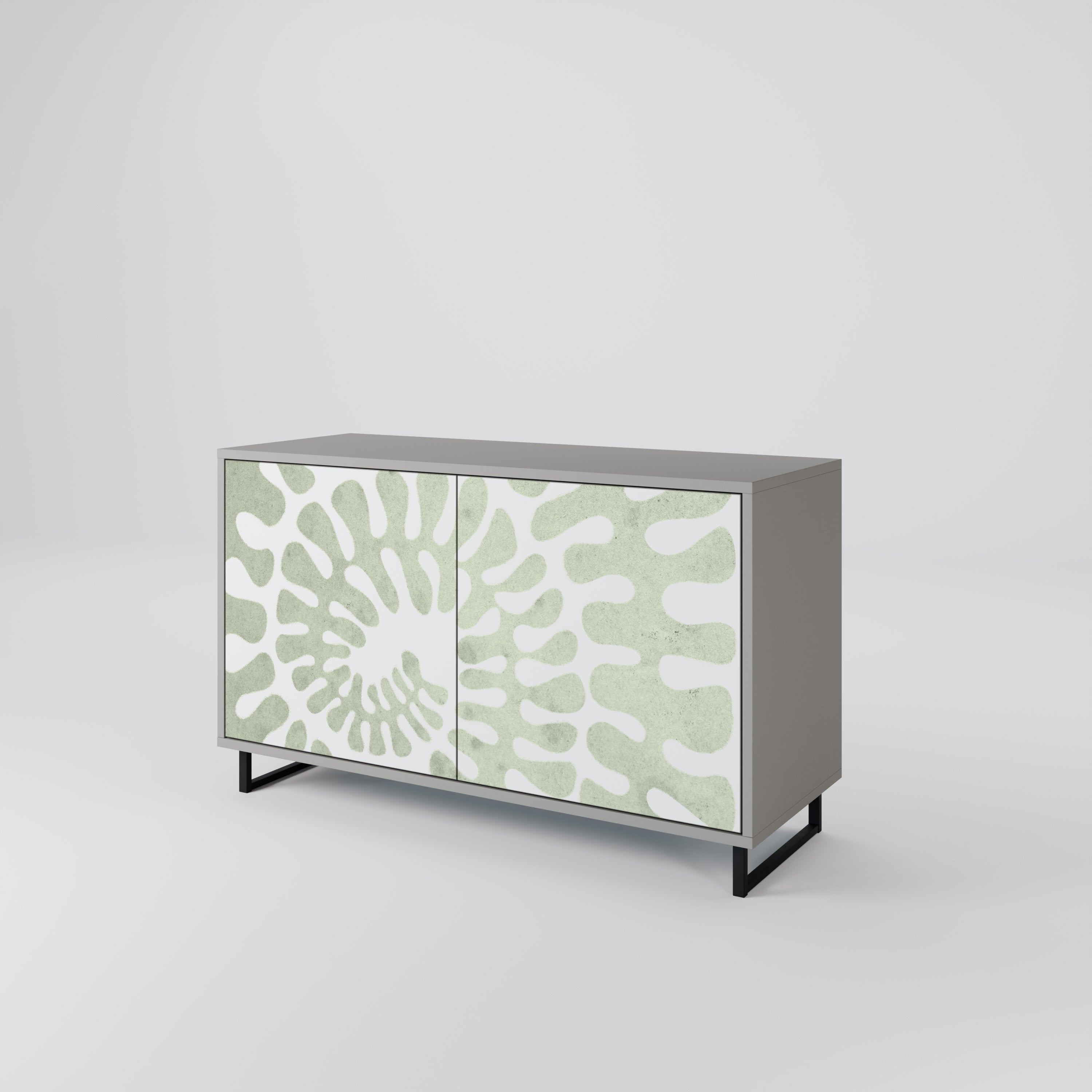 HELIX DANCE Sideboard mit 2 Türen in grauem Finish