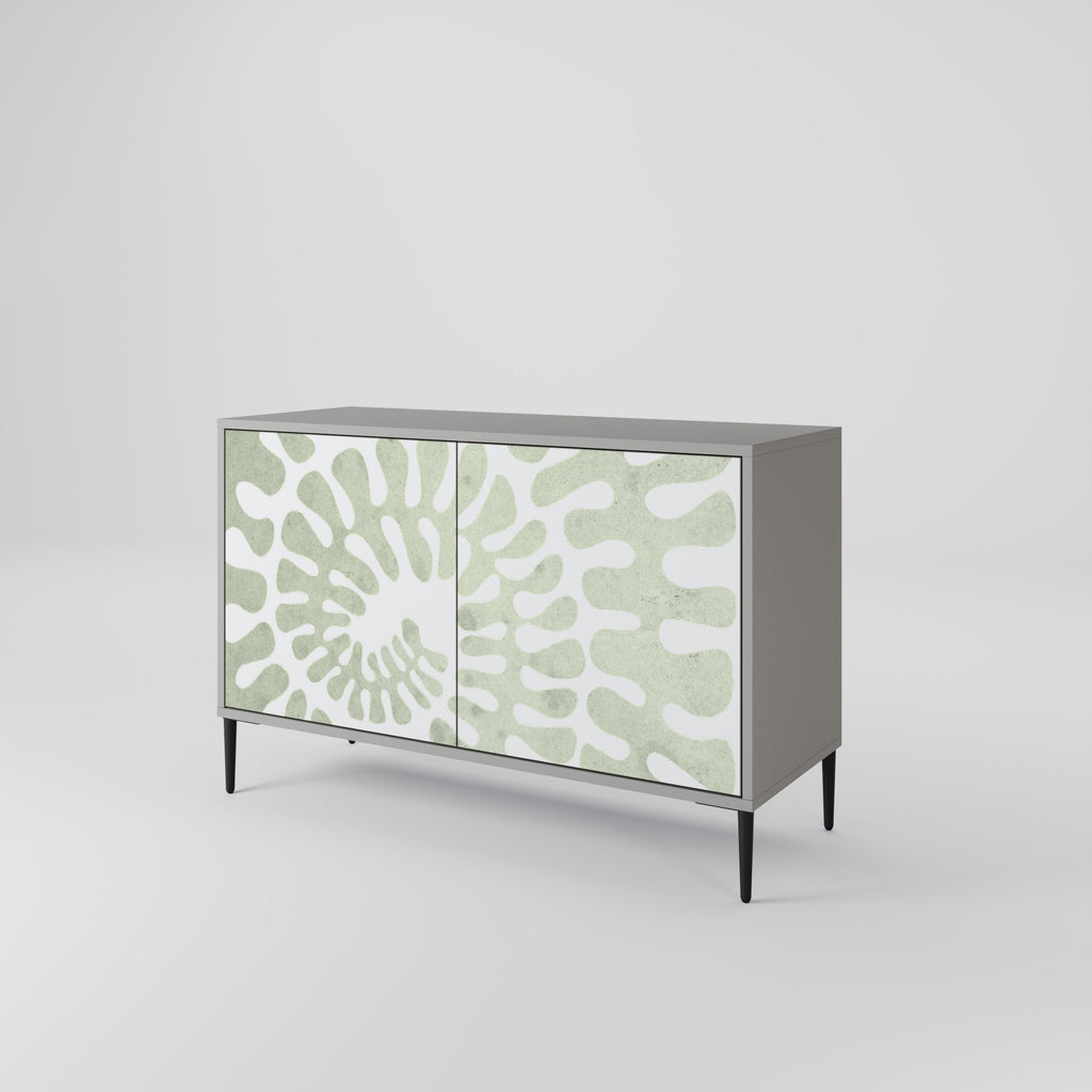 HELIX DANCE Sideboard mit 2 Türen in grauem Finish