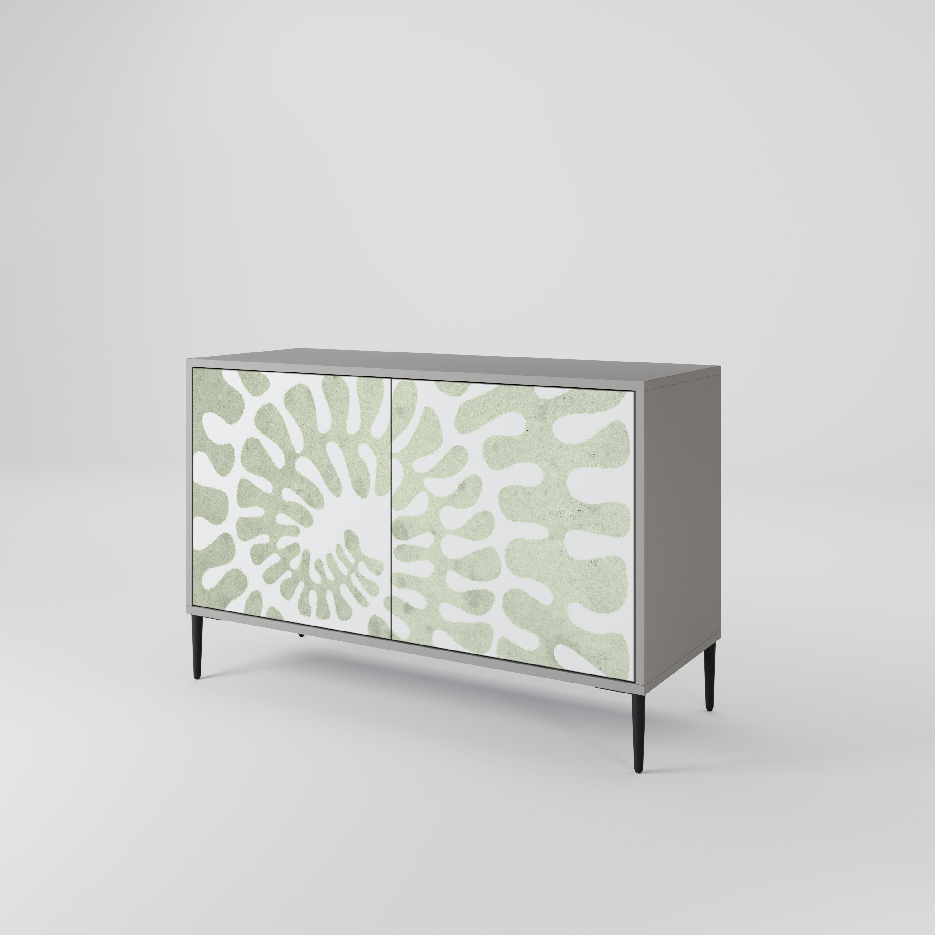 HELIX DANCE Sideboard mit 2 Türen in grauem Finish