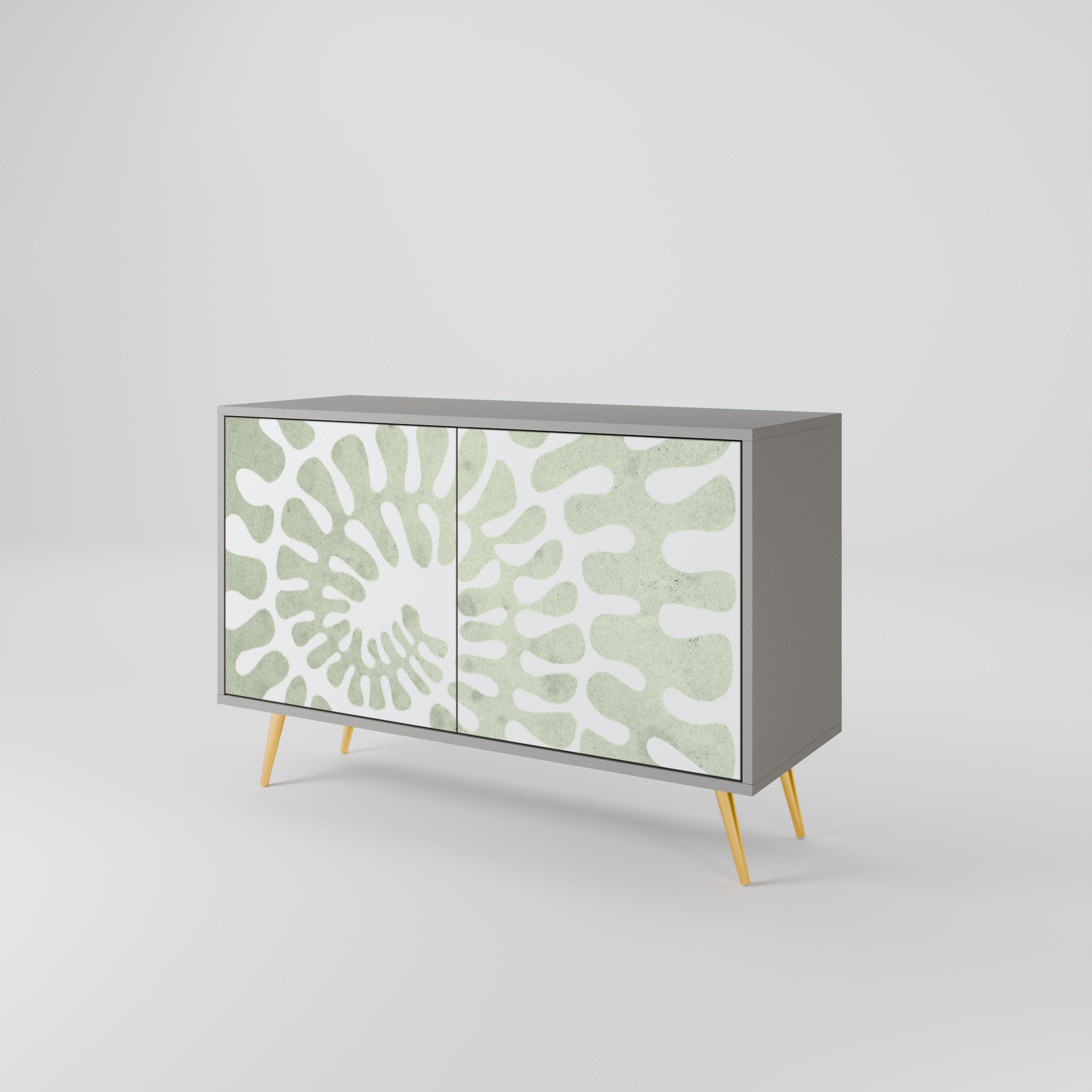 HELIX DANCE Sideboard mit 2 Türen in grauem Finish