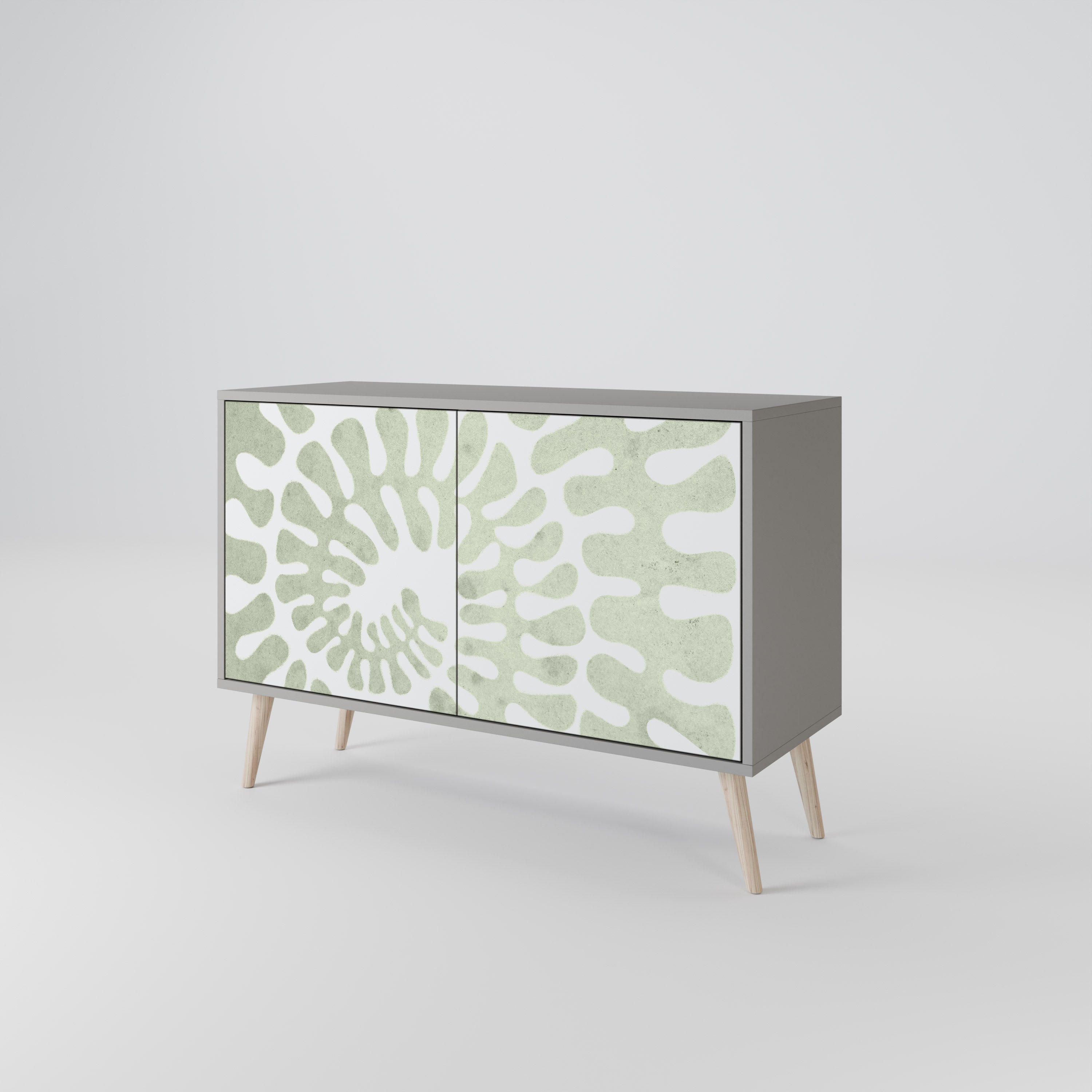 HELIX DANCE Sideboard mit 2 Türen in grauem Finish