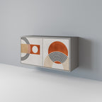 SPACE AROUND Sideboard mit 2 Türen in Grau