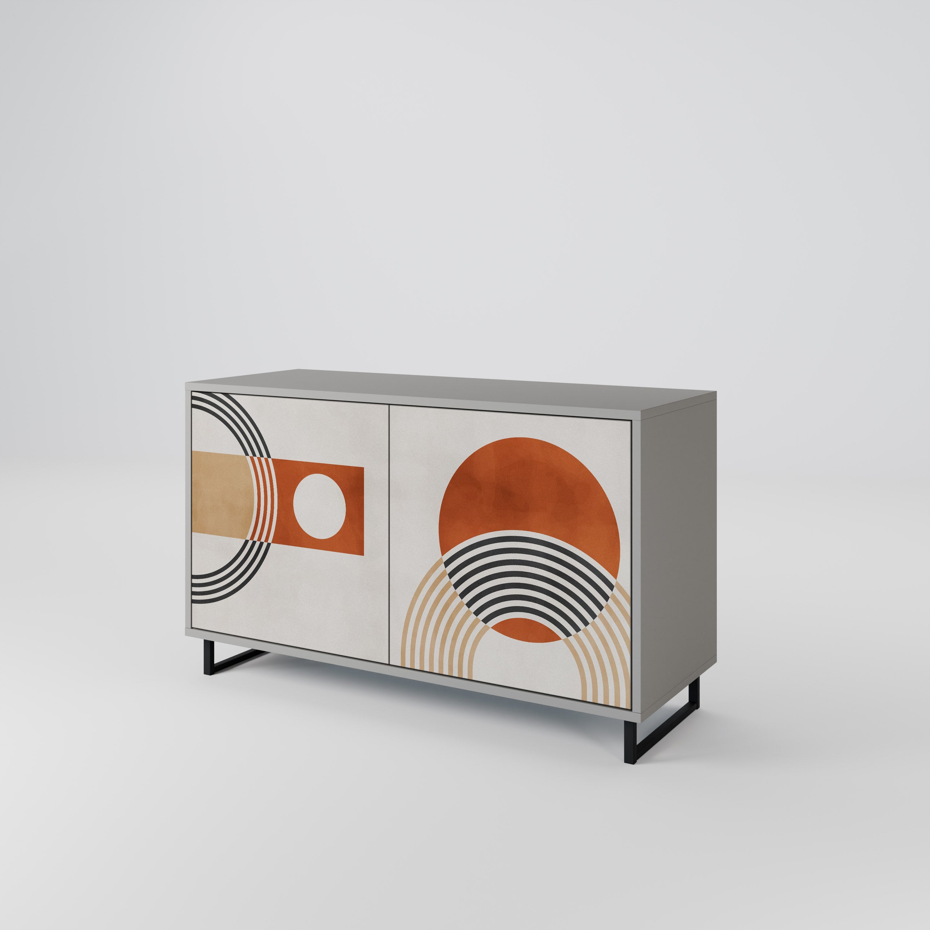 SPACE AROUND Sideboard mit 2 Türen in grauer Ausführung