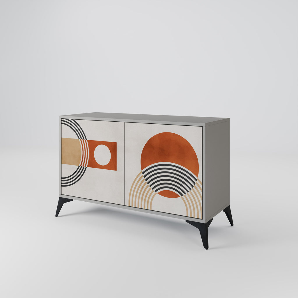 SPACE AROUND Sideboard mit 2 Türen in grauer Ausführung