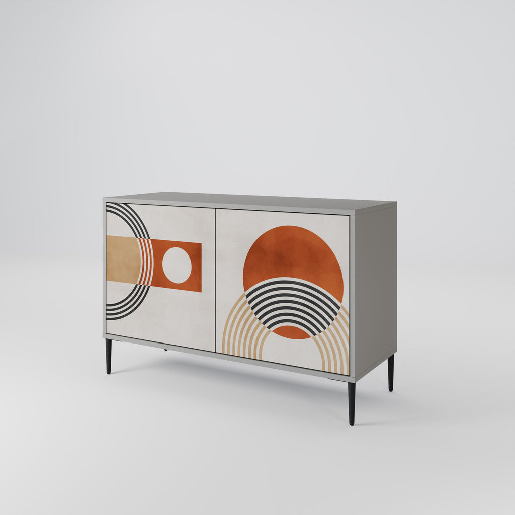SPACE AROUND Sideboard mit 2 Türen in grauer Ausführung