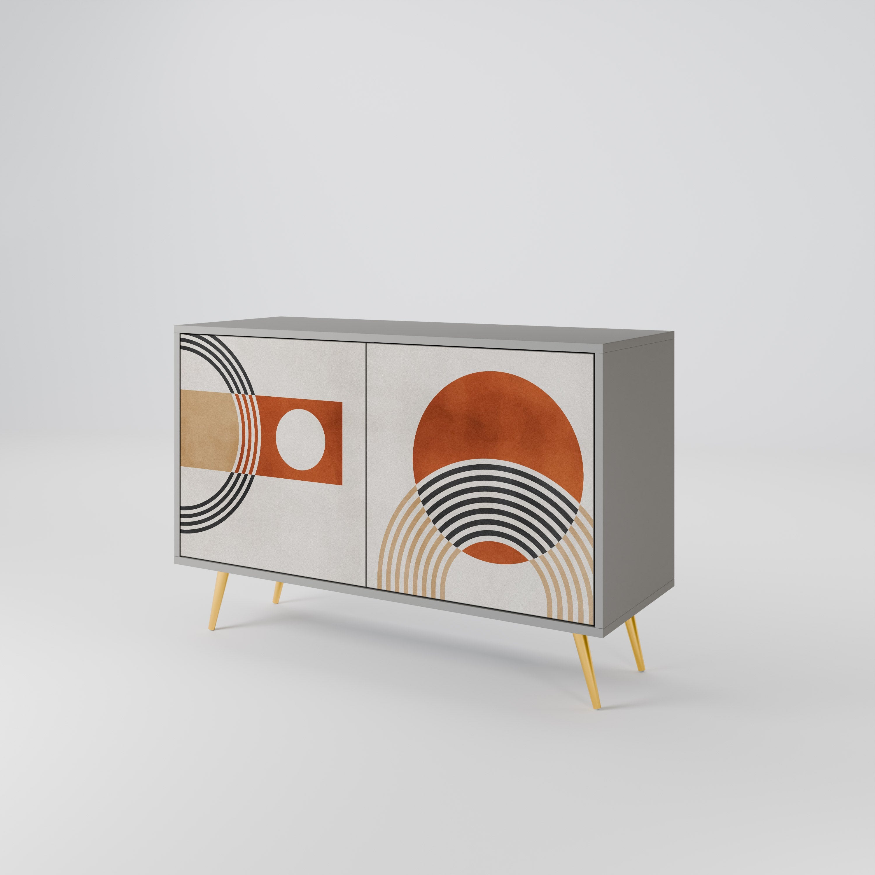 SPACE AROUND Sideboard mit 2 Türen in grauer Ausführung