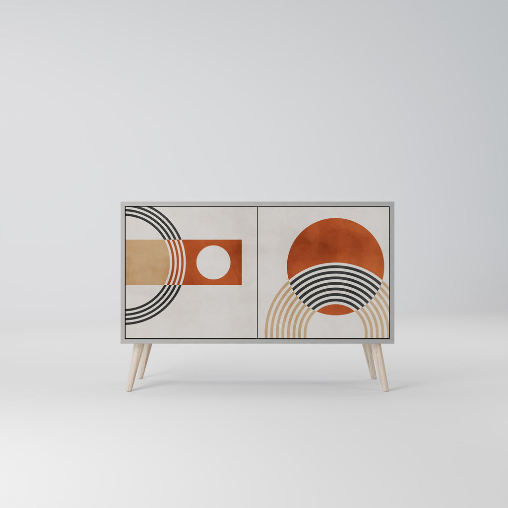 SPACE AROUND Sideboard mit 2 Türen in grauer Ausführung