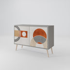 SPACE AROUND Sideboard mit 2 Türen in Grau