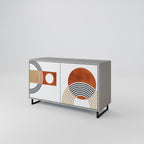 CIRCLE RHYTM 2-Door Sideboard in Grey Finish